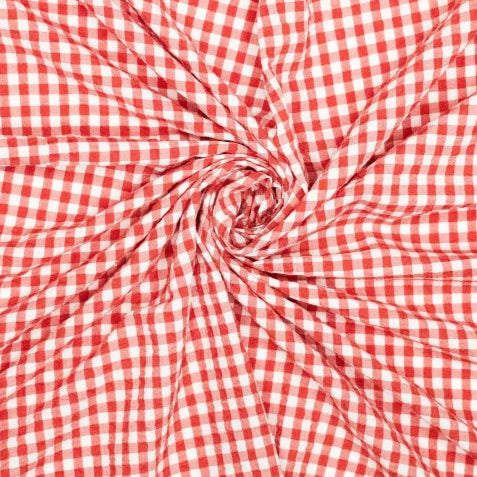 Vichy seersucker rouge