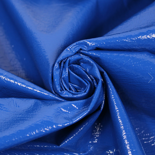 Tissu vinyle bleu électrique