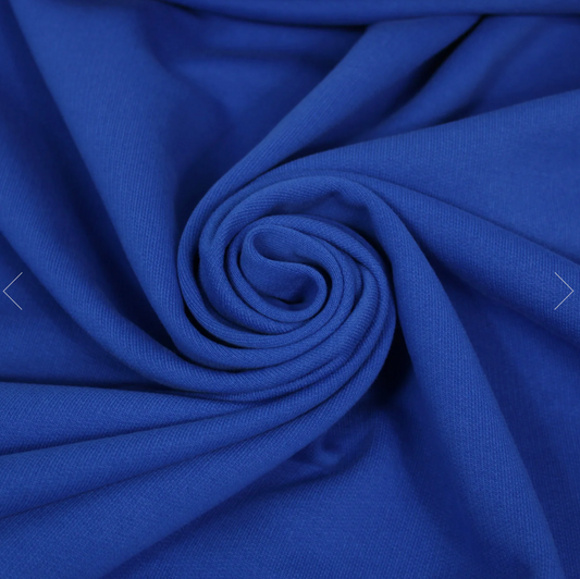 Molleton japonais bleu électrique