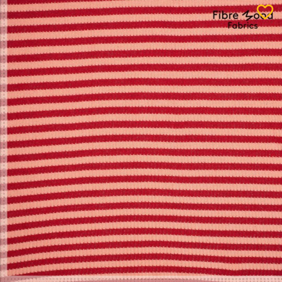 Tricot à rayures rouge et rose