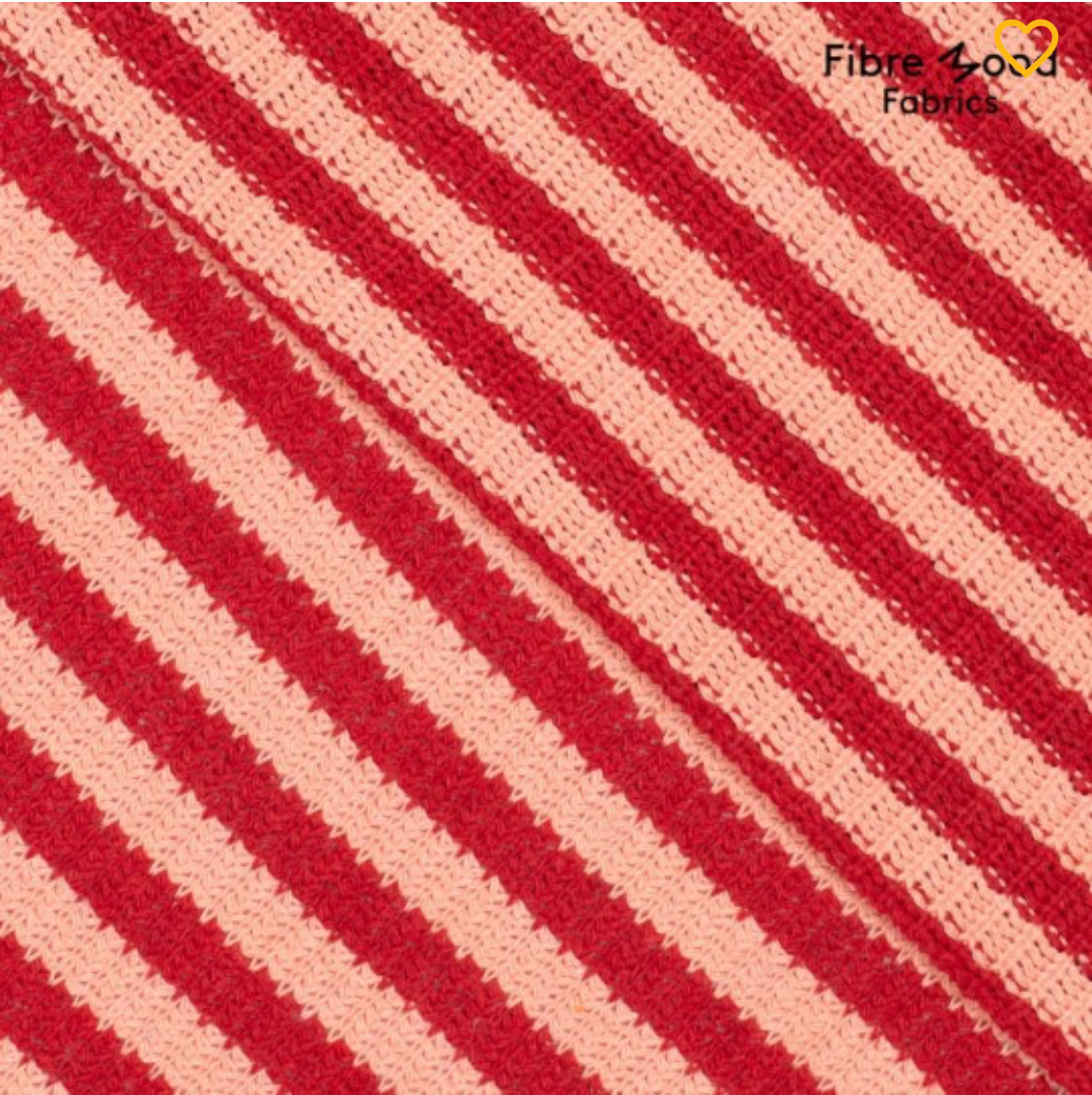 Tricot à rayures rouge et rose