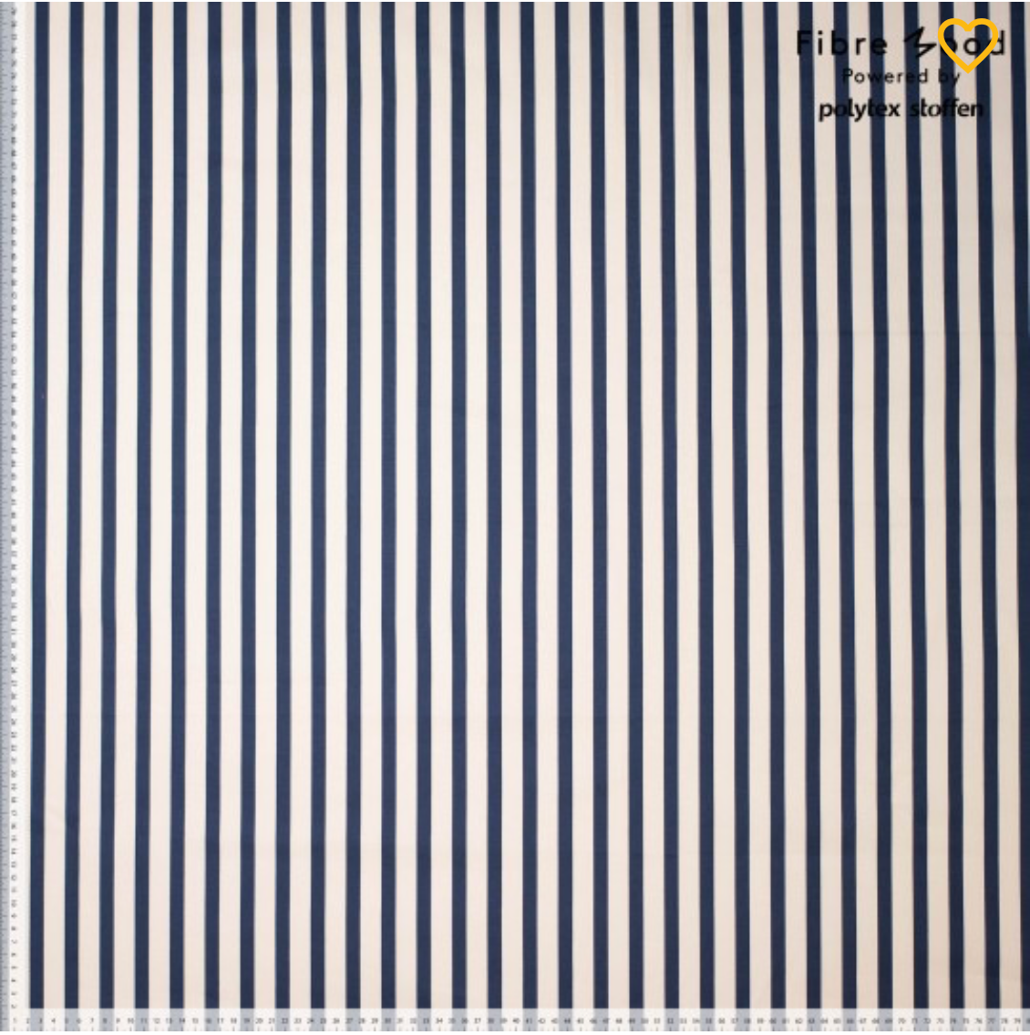 Coton rayures gris - Fibremood