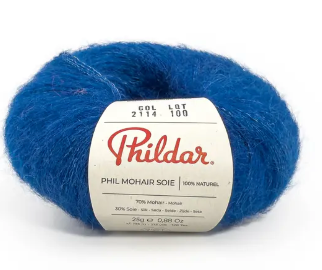 Phil Mohair soie magenta