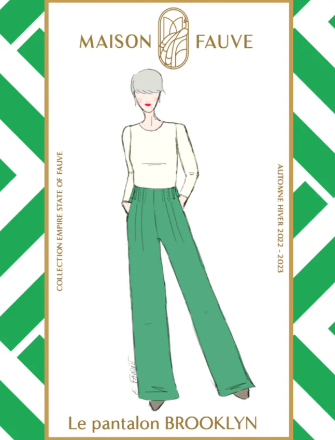 Le pantalon Brooklyn - Maison Fauve