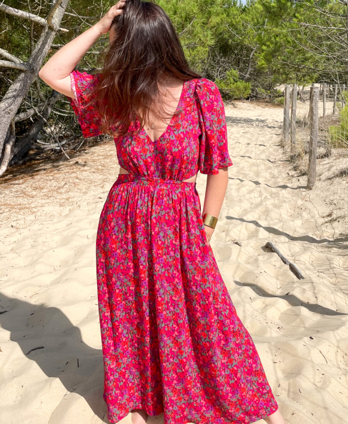 Robe Lia - Motif Clématisse