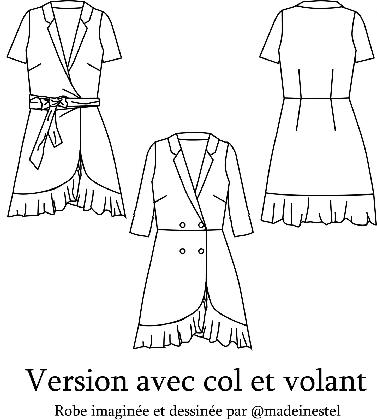 Patron Robe ESTELLE - Clématisse Pattern