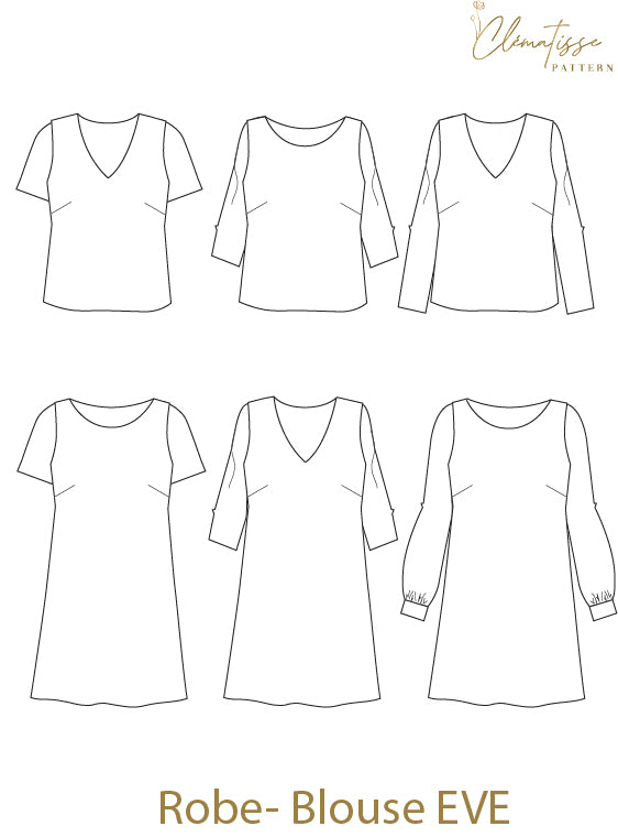 Patron Robe Blouse EVE - Clématisse Pattern