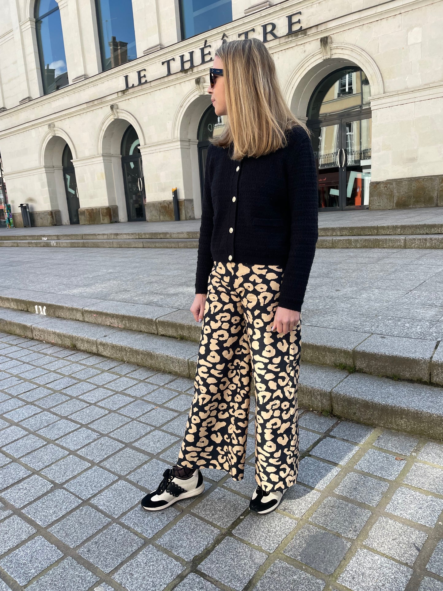 Toile tissée léopard