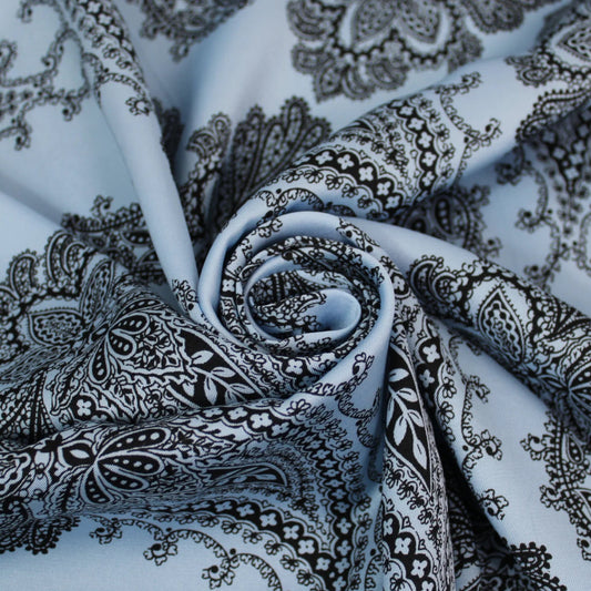 Twill bleu ciel cachemire