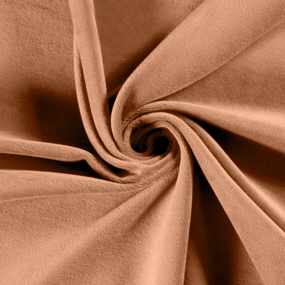 Velours vieux rose stretch