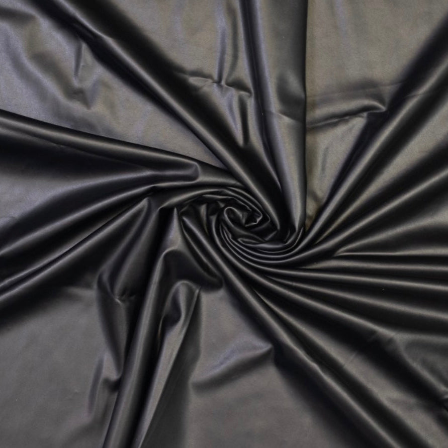 Tissu Simili Cuir Souple noir