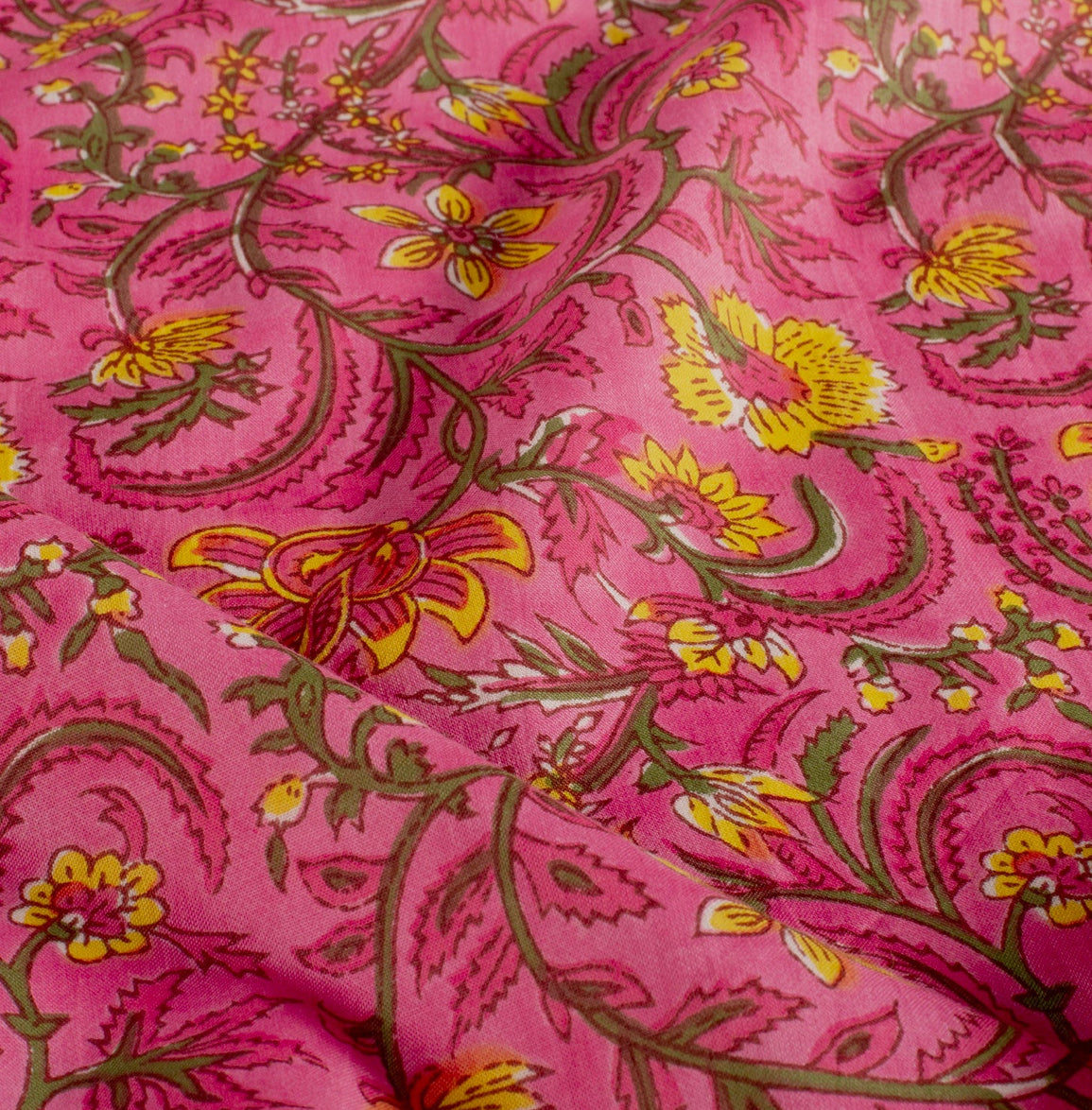 Batik indien fuchsia