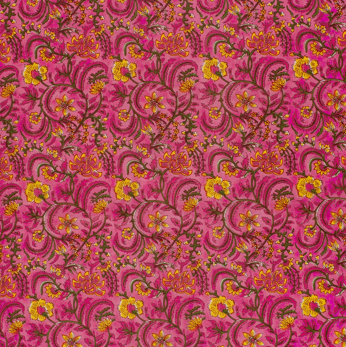 Batik indien fuchsia