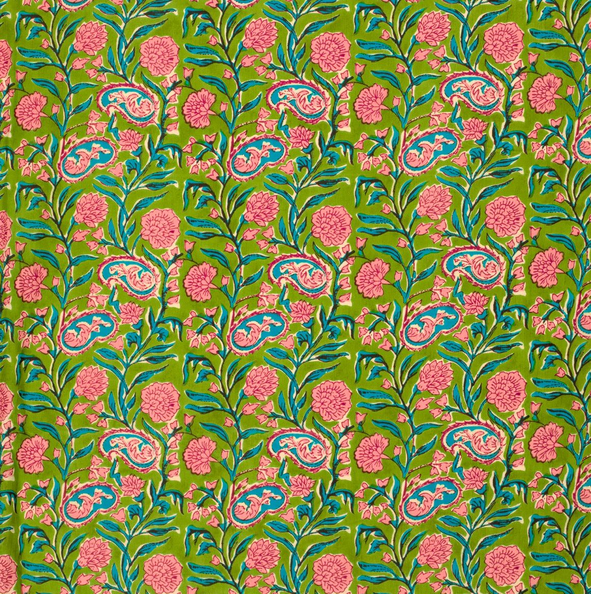 Batik indien vert