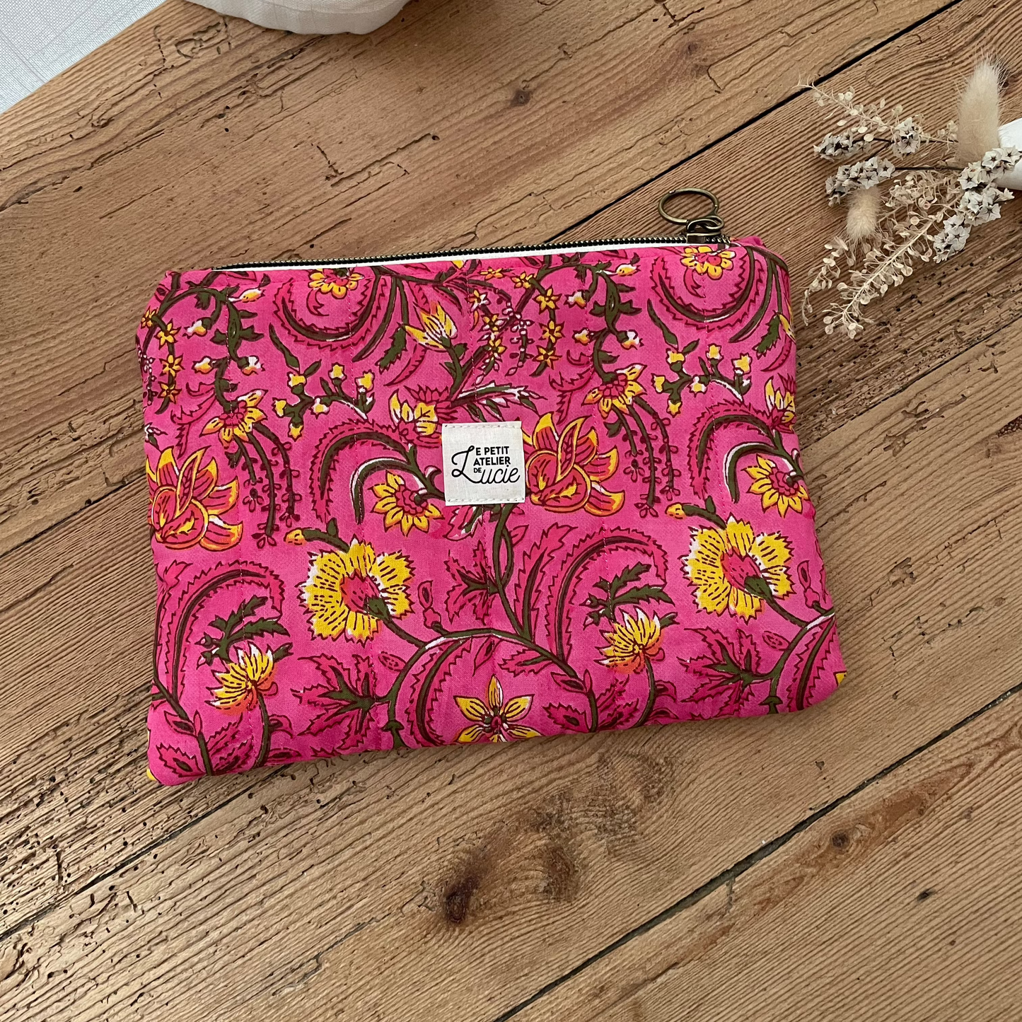 Pochette matelassée indienne