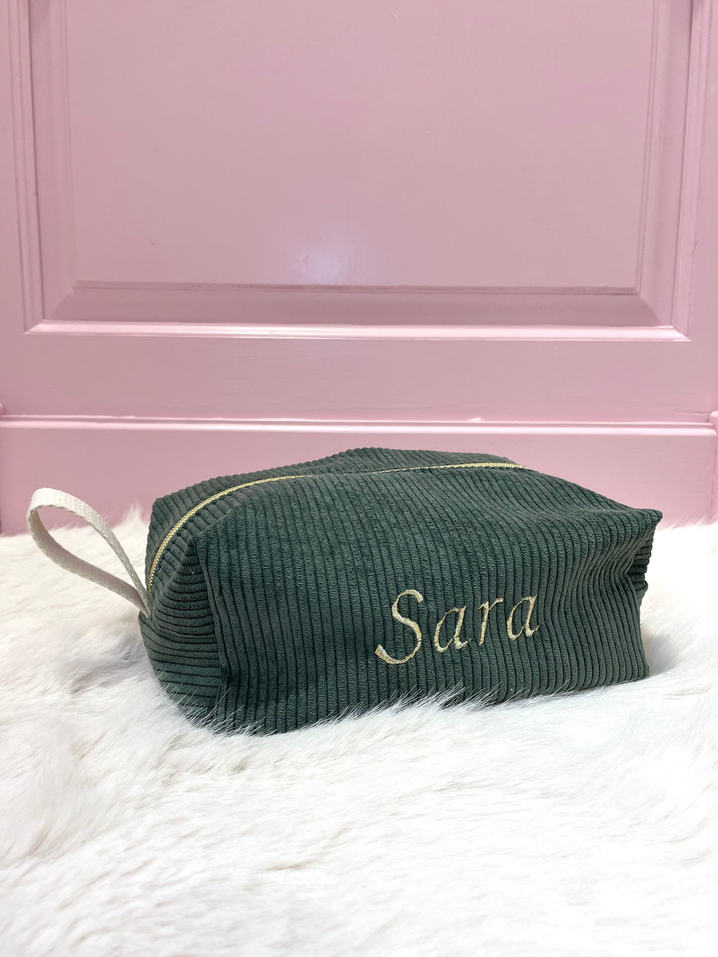Trousse velours personnalisable
