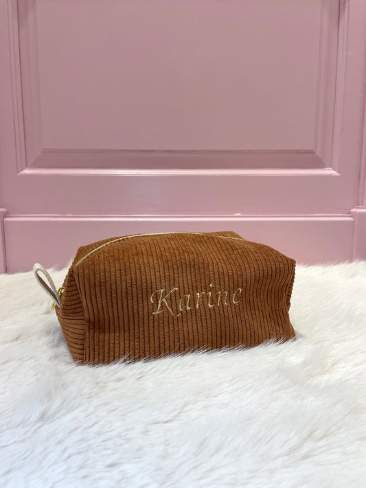 Trousse velours personnalisable