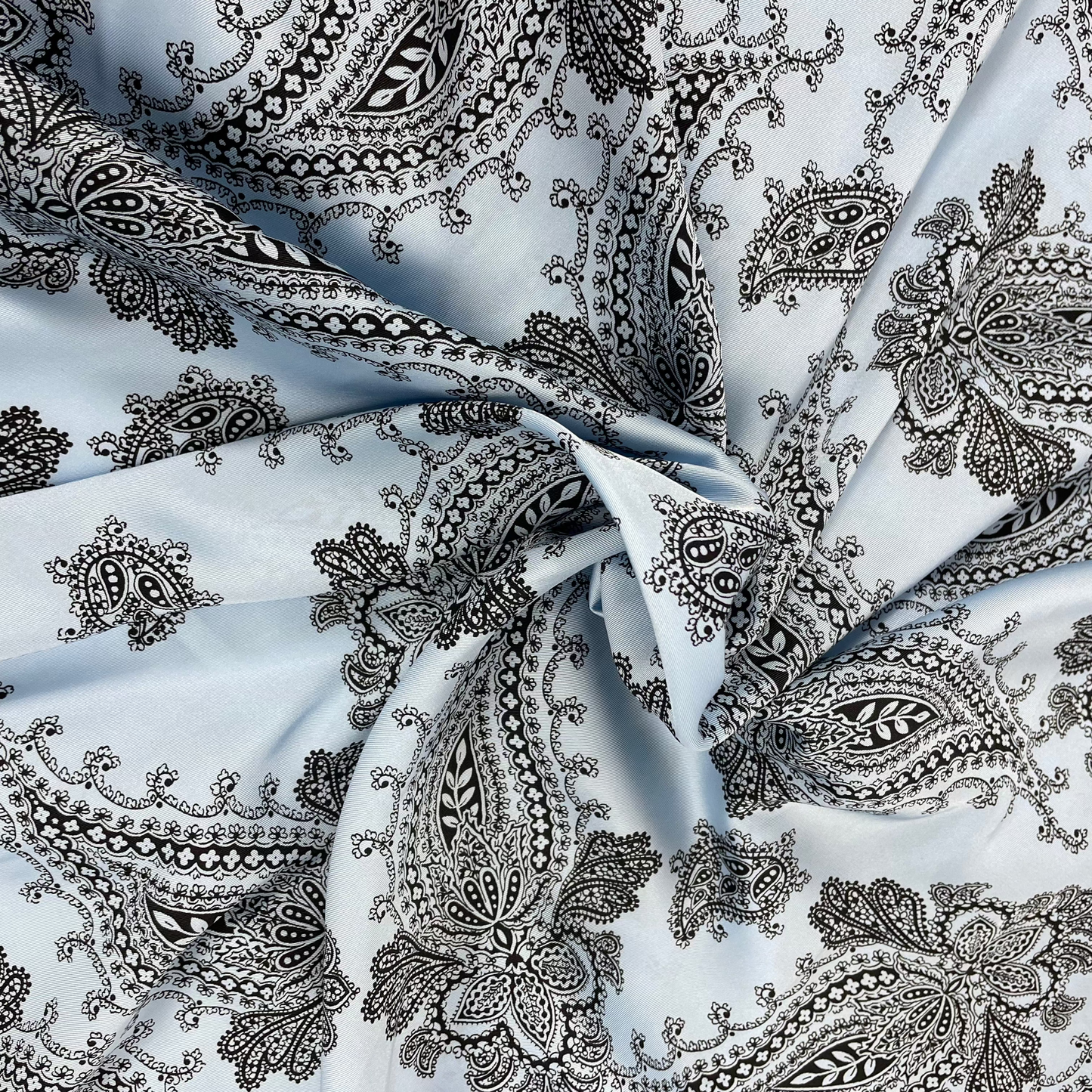 Twill bleu ciel cachemire