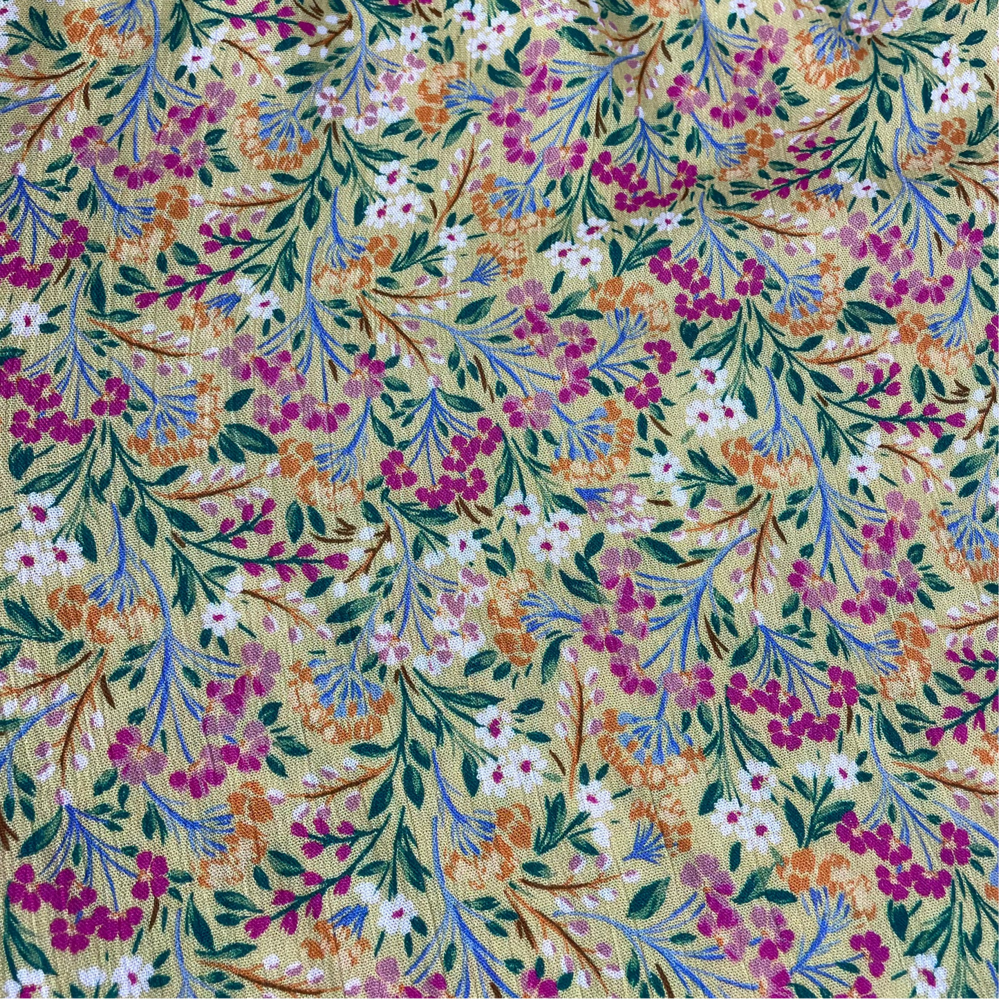 Viscose jaune et rose