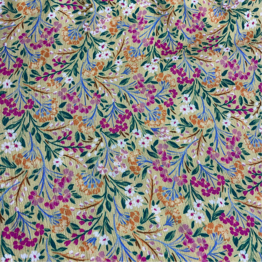 Viscose jaune et rose