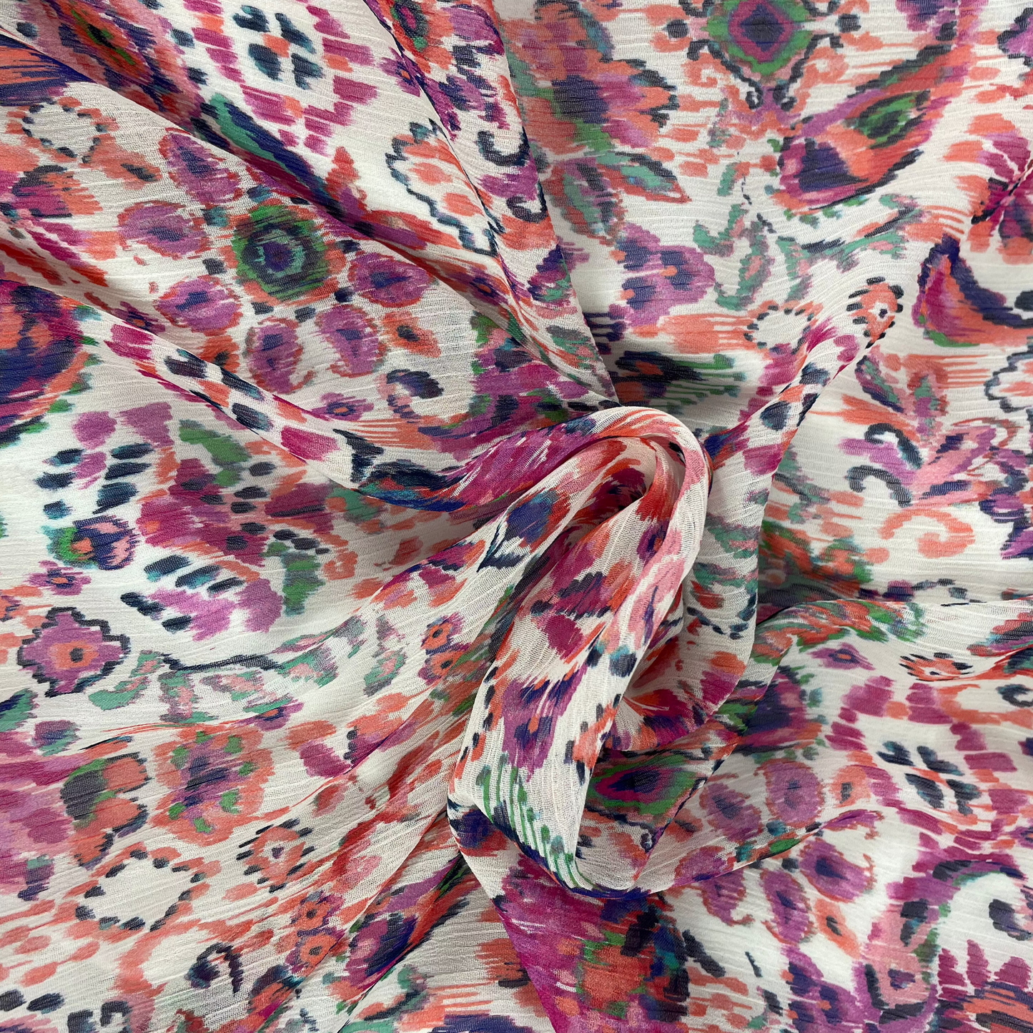 Viscose indienne rose et violet