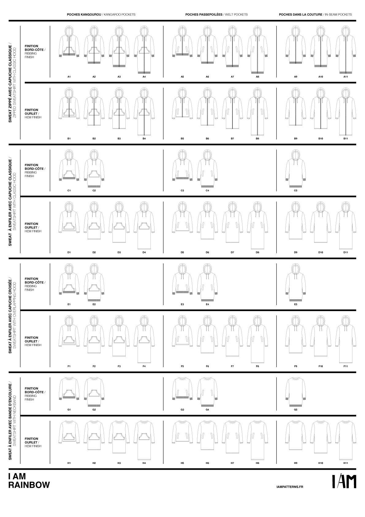 PATRON SWEAT SHIRT I AM RAINBOW - I AM PATTERNS