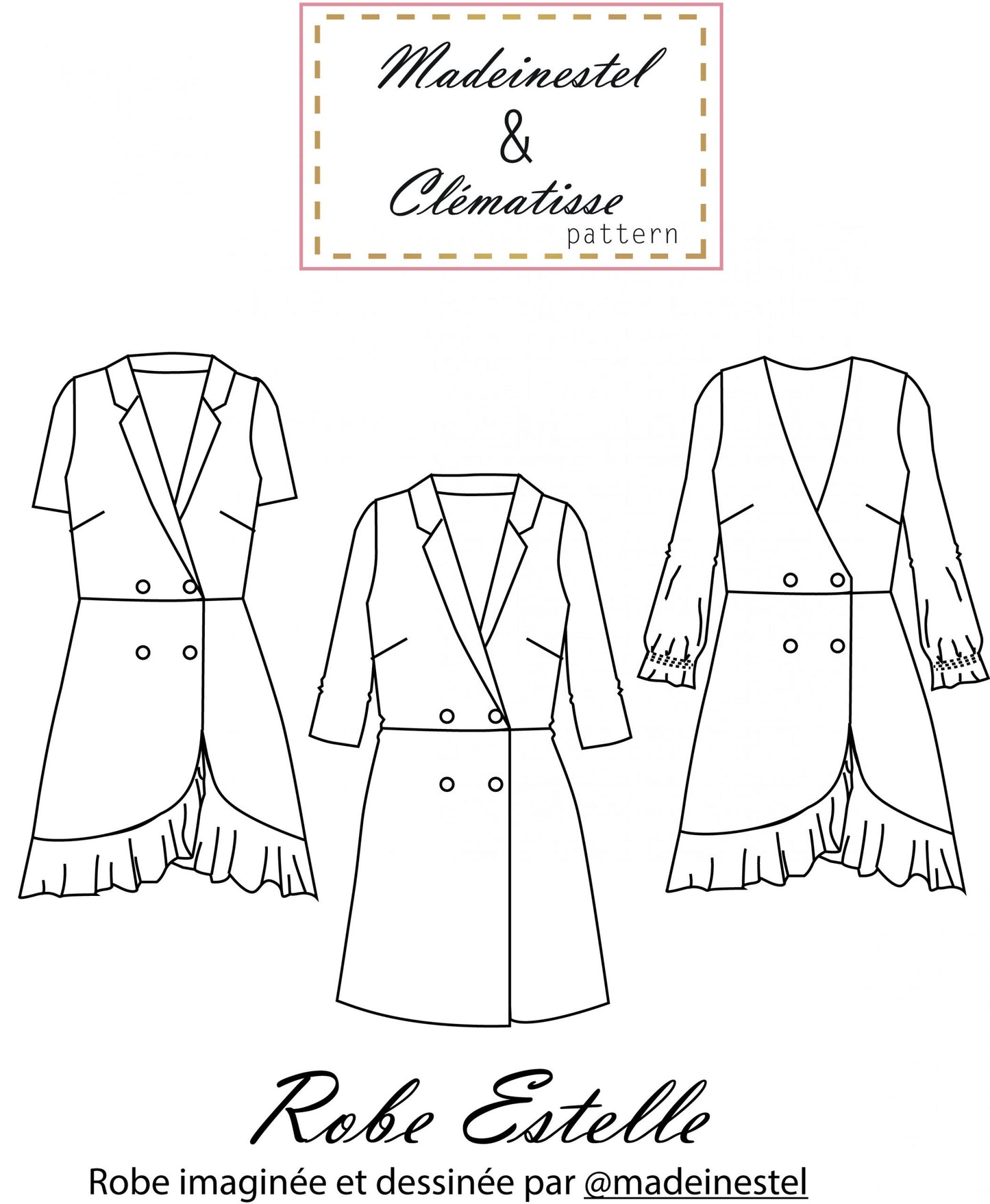 Patron Robe ESTELLE - Clématisse Pattern