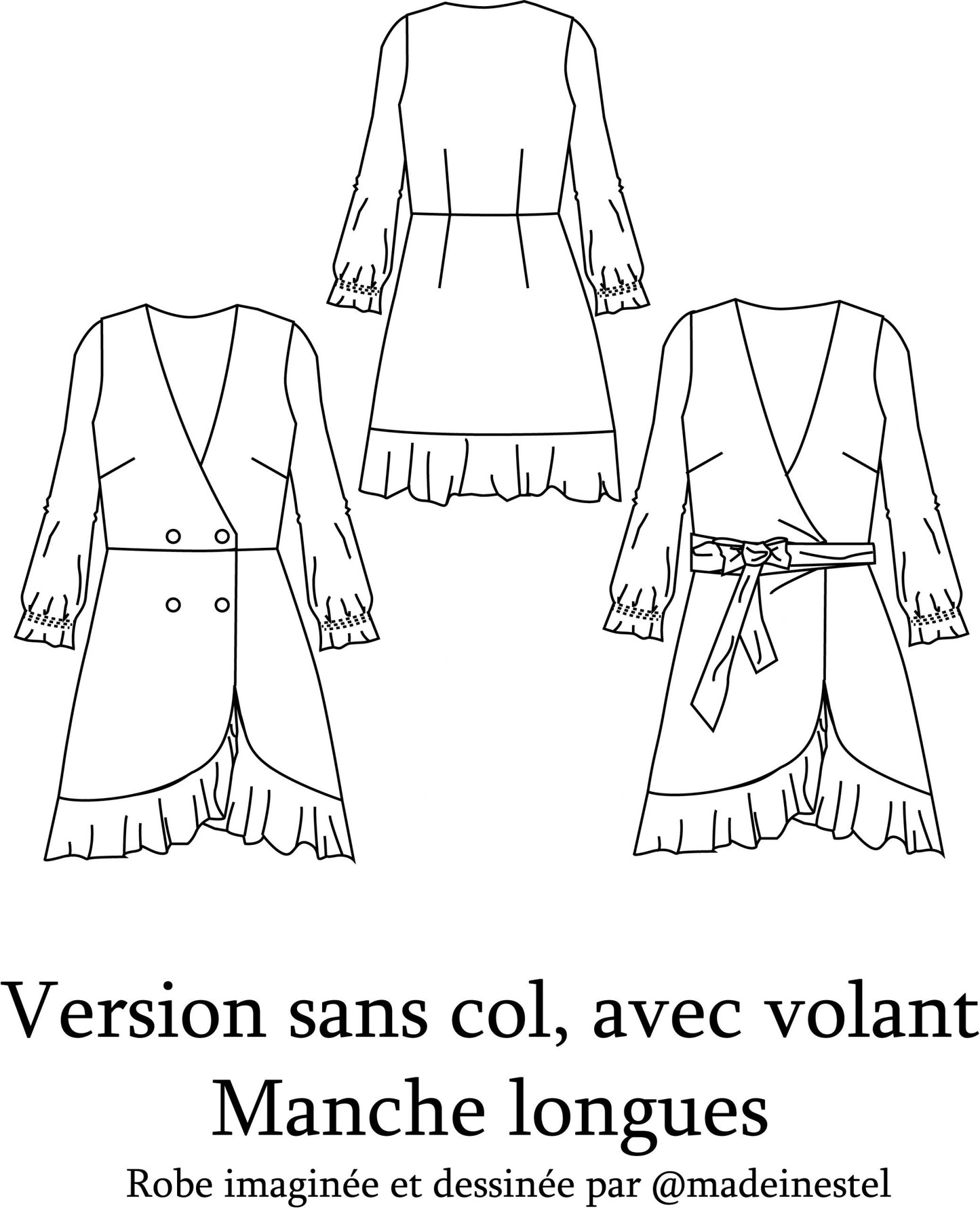 Patron Robe ESTELLE - Clématisse Pattern