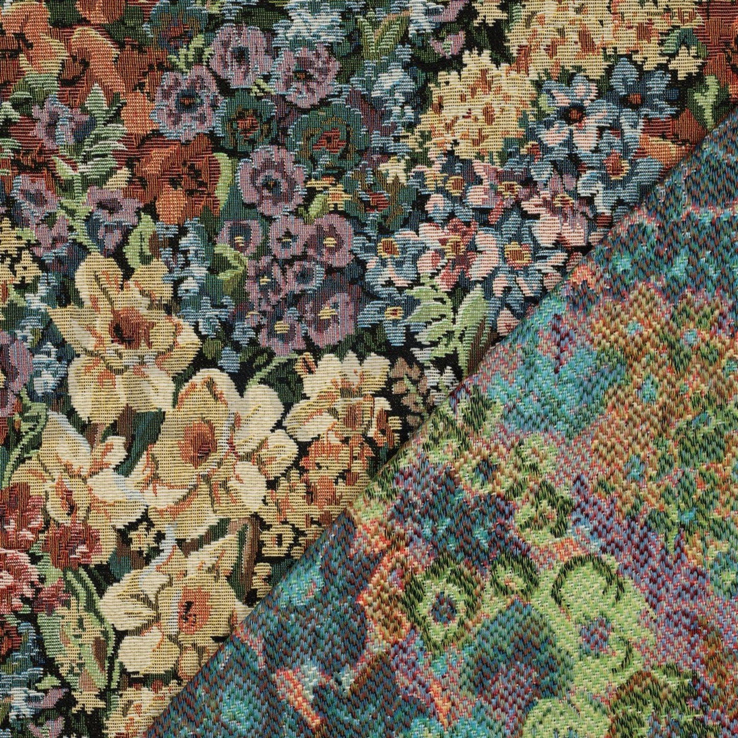 Jacquard fleurs Gobelin