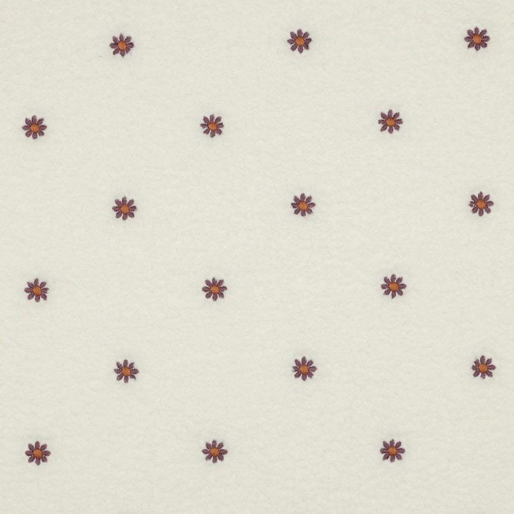 Teddy écru fleurs brodées