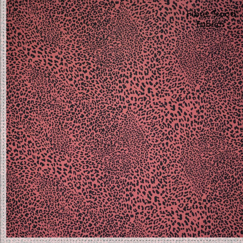 Jersey Sweat Léopard Rouille - Fibremood