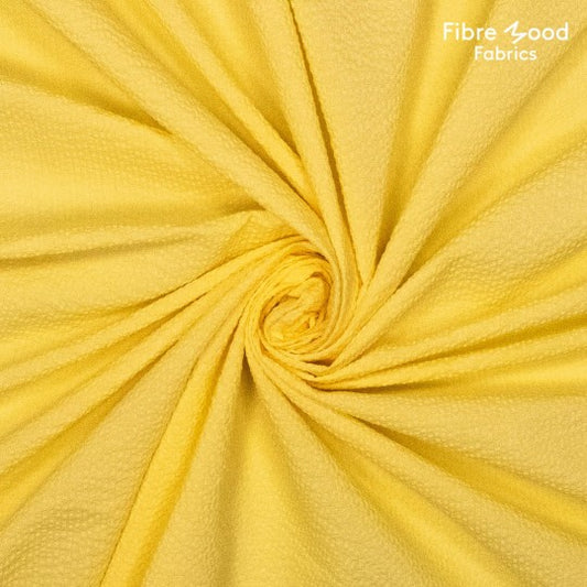 Seersucker jaune citron