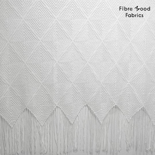 Tissu crochet blanc - Fibremood