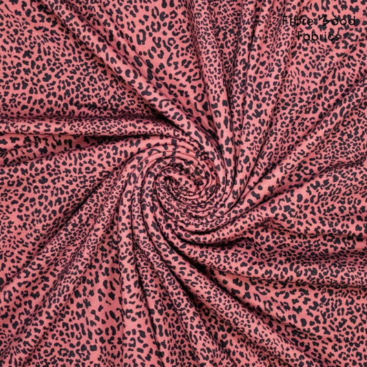 Jersey Sweat Léopard Rouille - Fibremood