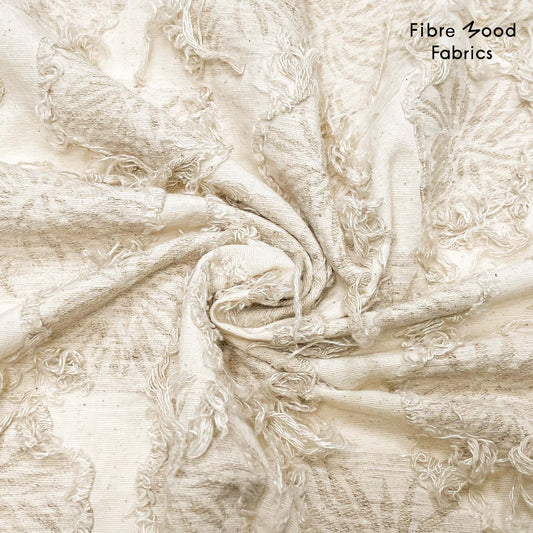 Jacquard floral lin