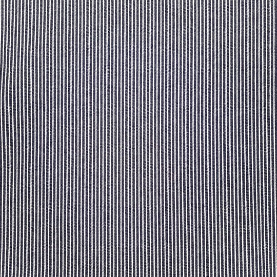 Denim rayé indigo