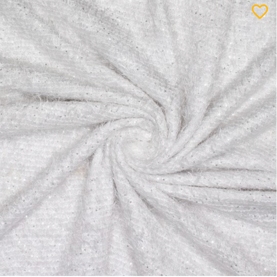Tricot frange blanc sequin