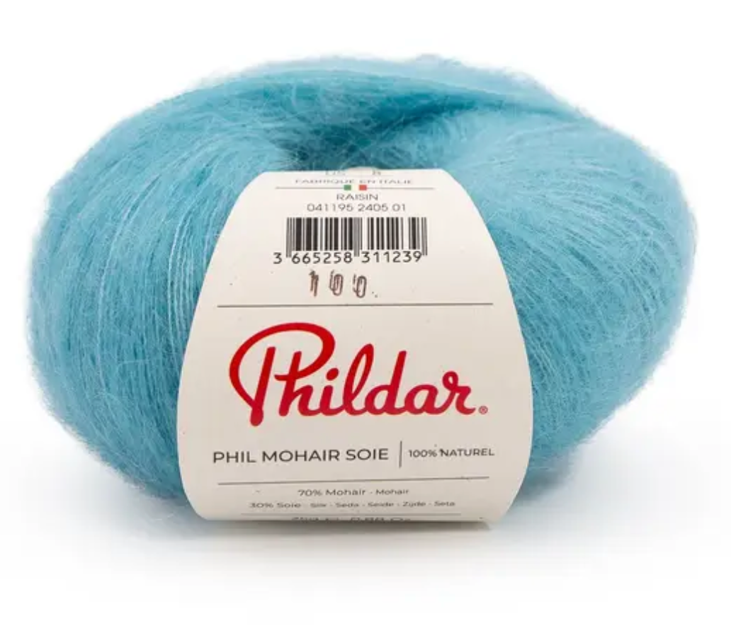 Phil Mohair soie magenta