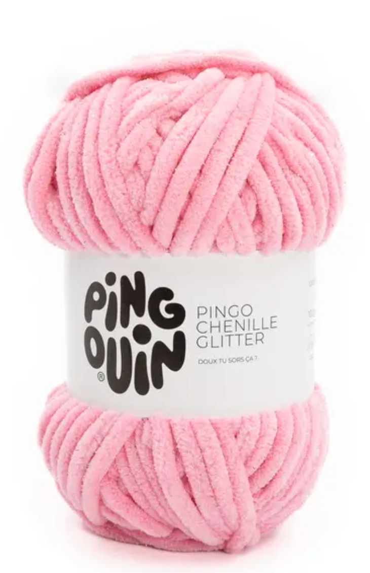 Pingo Chenille glitter vert tortue