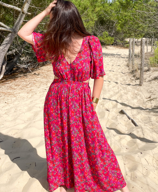 Robe Lia - Motif Clématisse