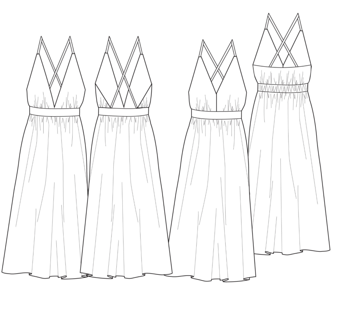 Robe Coconut - Motif Clématite