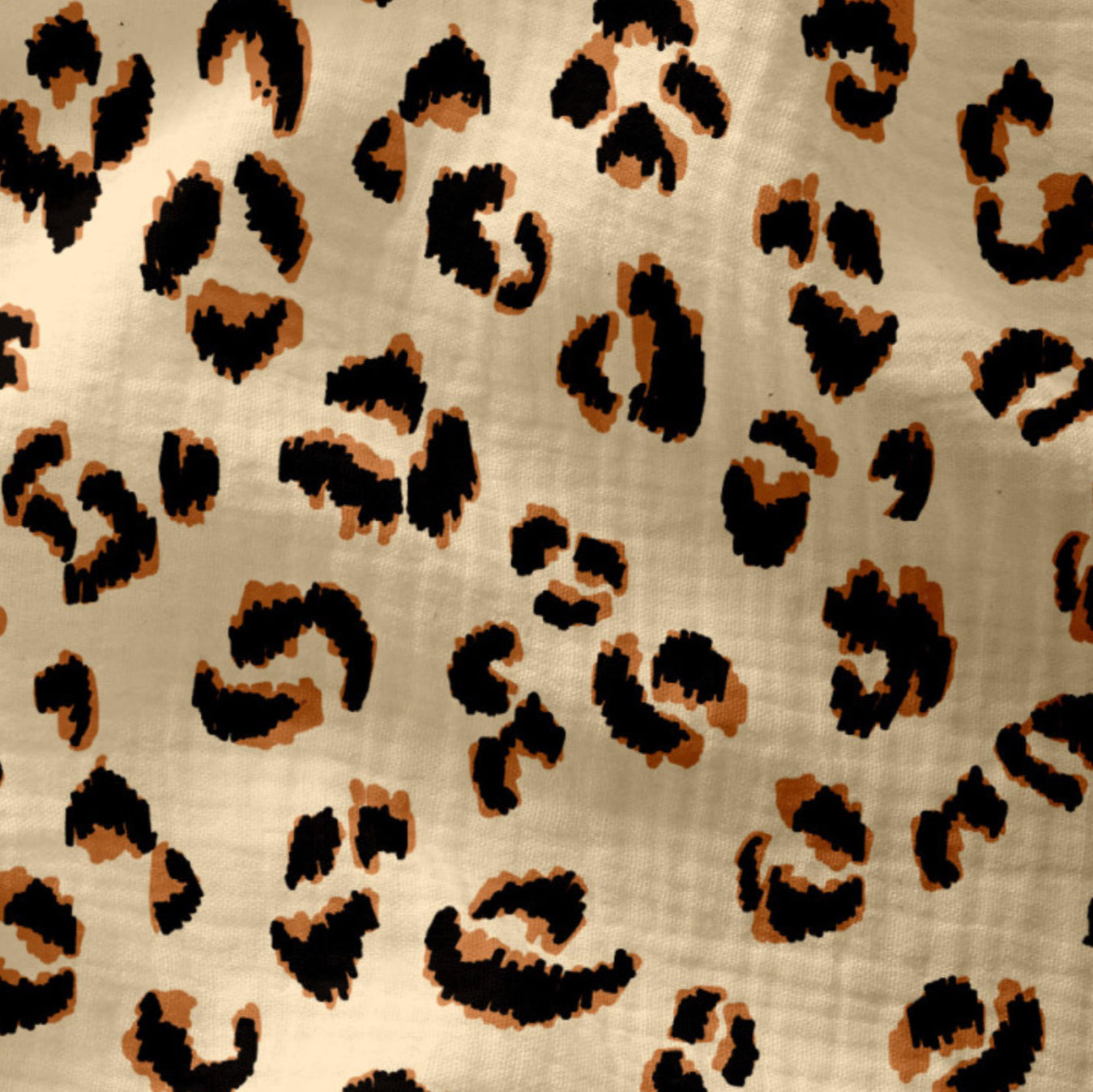 Double gaze beige léopard