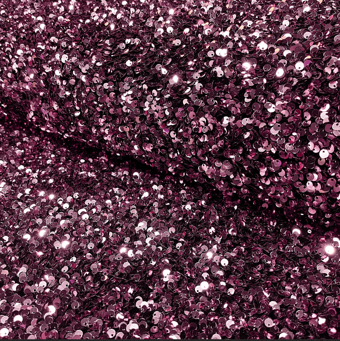 Velours sequins vieux rose