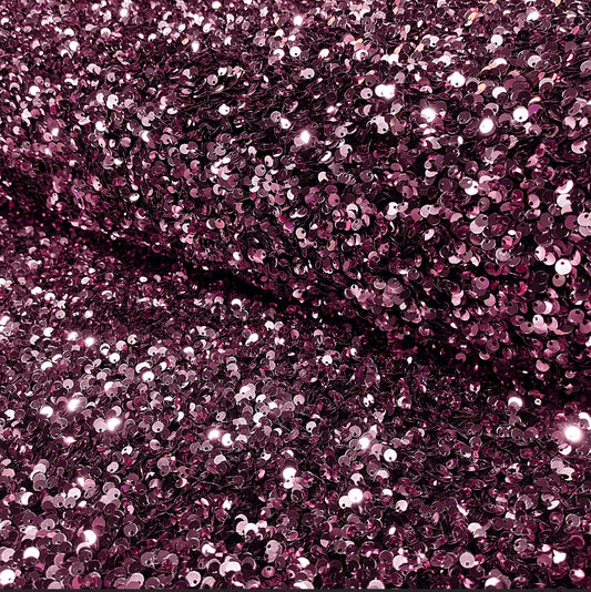 Velours sequins vieux rose