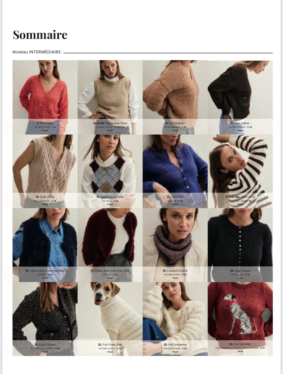 PHILDAR : CATALOGUE TRICOT FEMME N°262 NATURELLEMENT RAFFINÉE