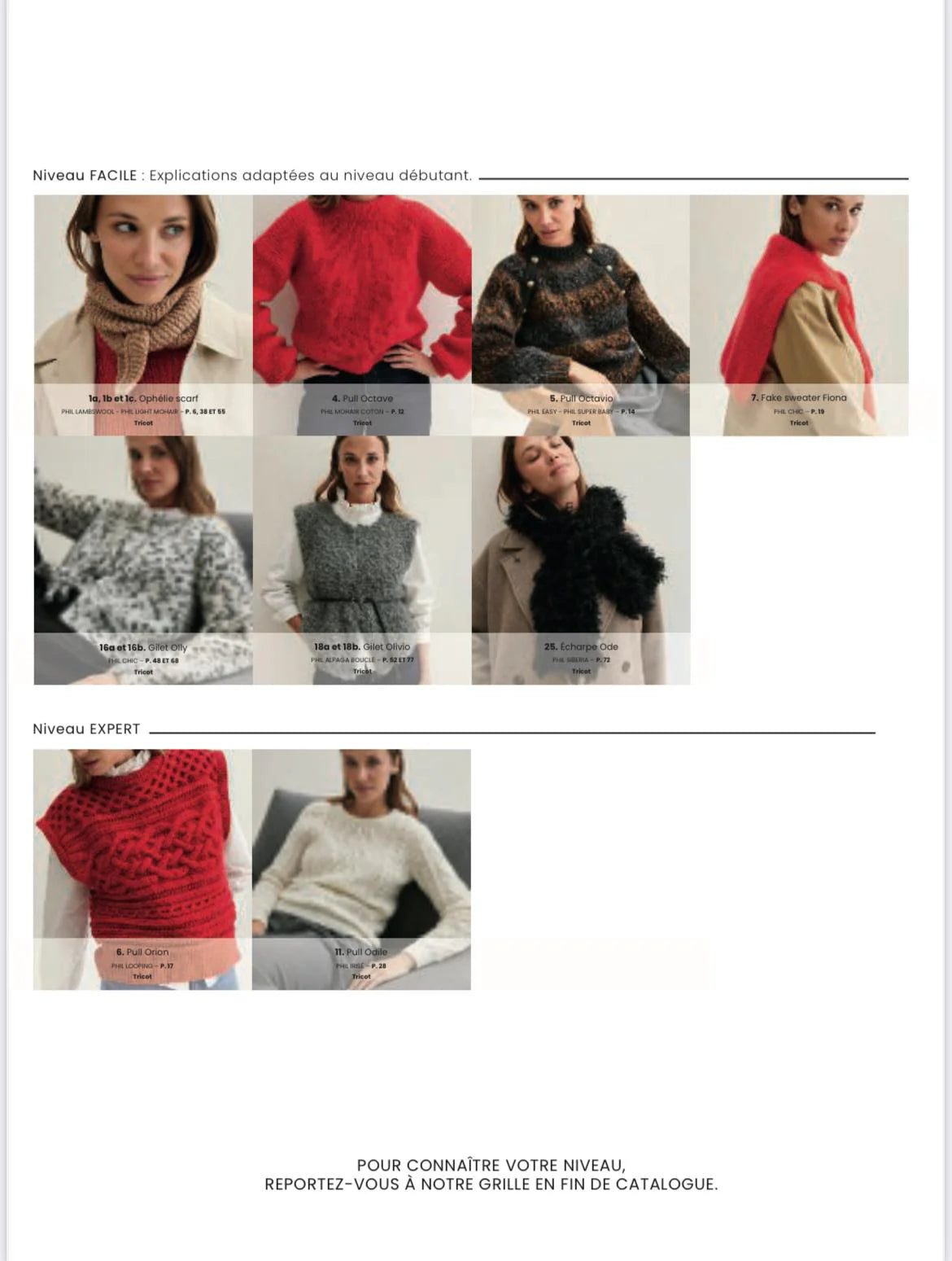 PHILDAR : CATALOGUE TRICOT FEMME N°262 NATURELLEMENT RAFFINÉE