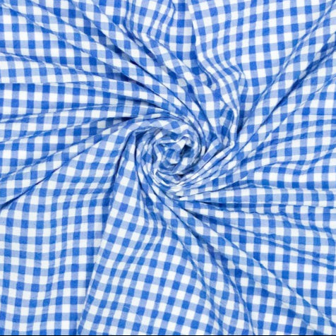 Vichy seersucker bleu